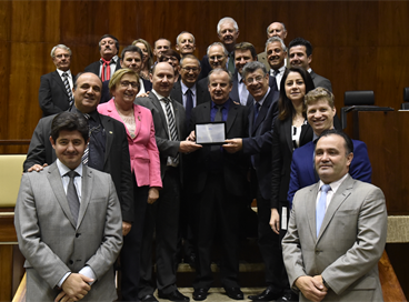 Piá recebe homenagem na Assembleia Legislativa do RS