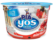 Iogurte Yos com Creme e Frutas Vermelhas  - 100g