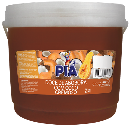 Chimia de Abóbora com Coco Dillin Embalagem 700G - Sorriso