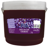 Geléia Piá Pote Chimia Doce Cremoso Schimier Uva 5x400 Gr